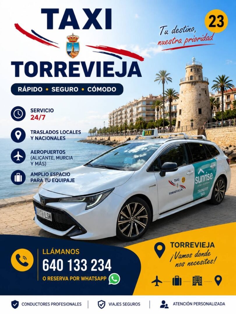 Taxi Torrevieja 24 hour service